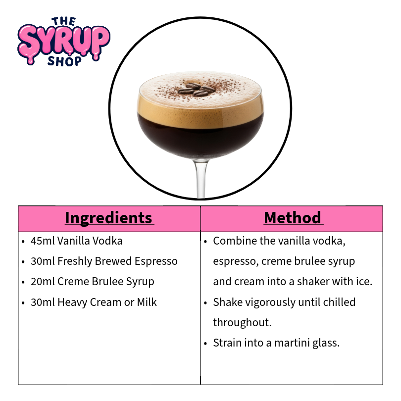 Creme Brulee Espresso Martini