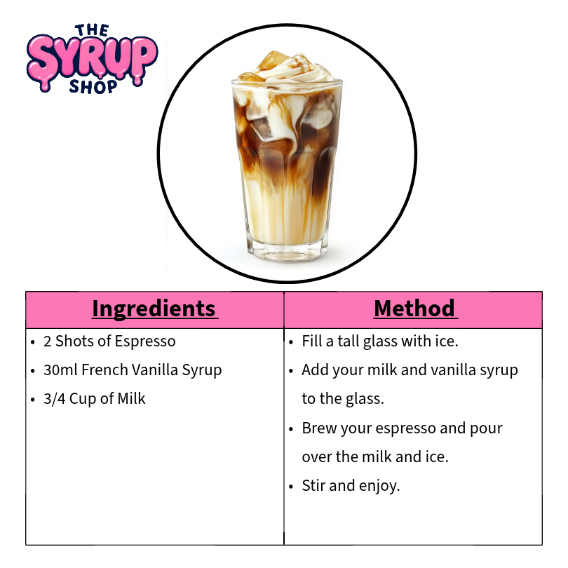 French Vanilla Iced Latte