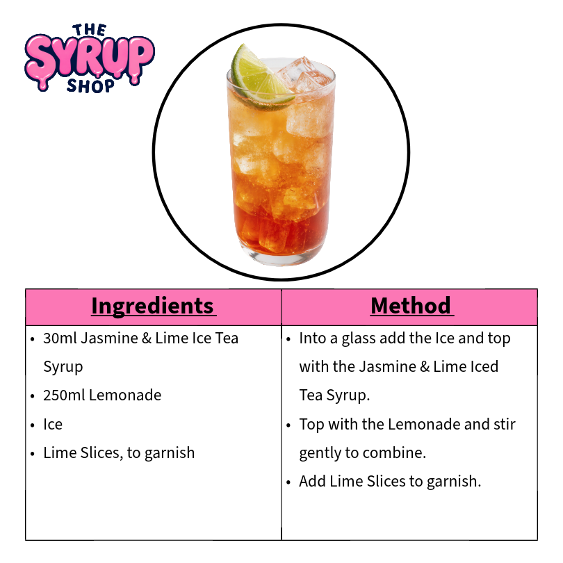 Jasmine & Lime Spritz Recipe Card