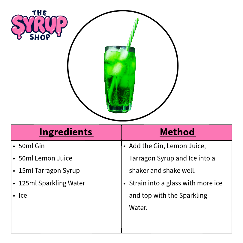 Tarragon Collins Recipe Card