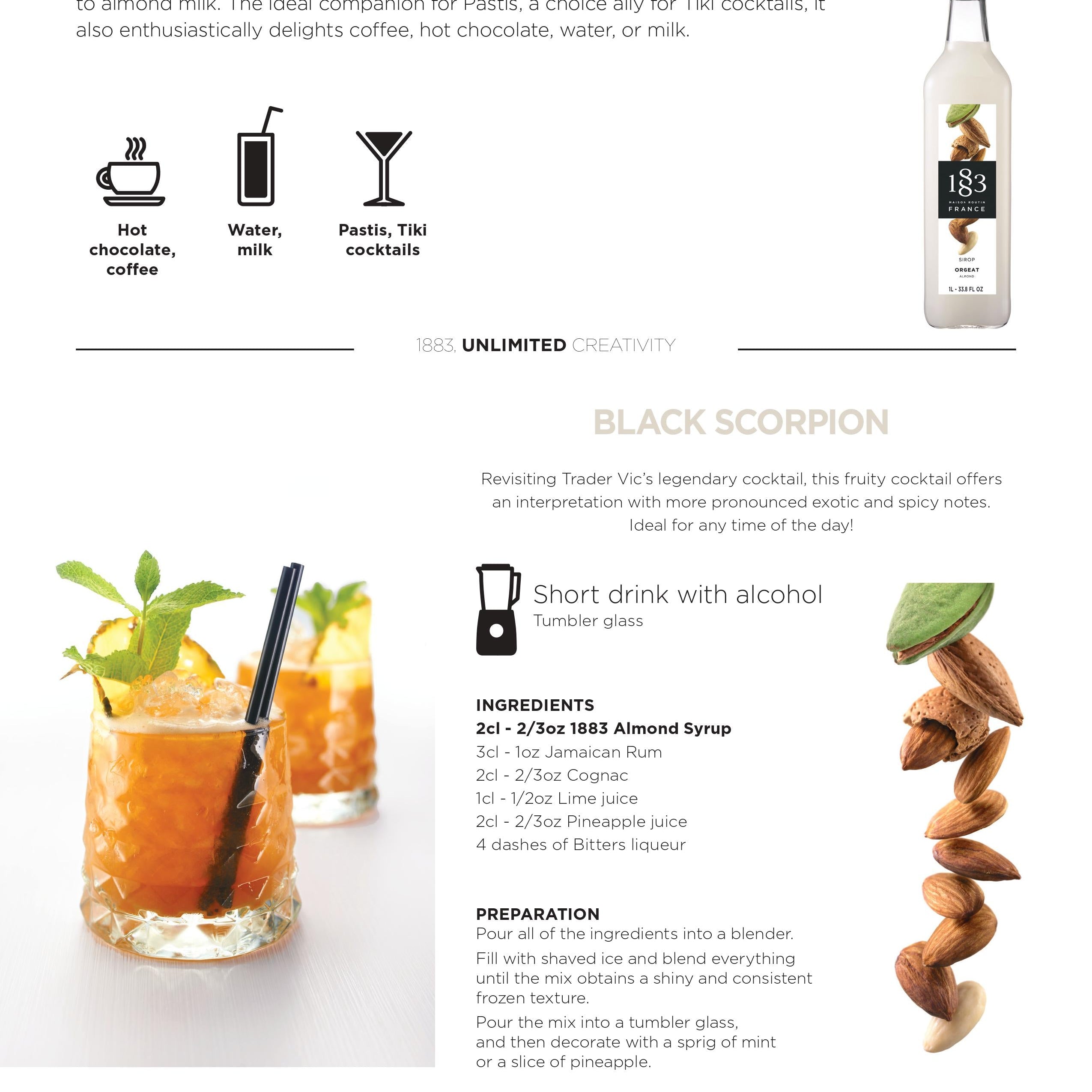 1883 Maison Routin Almond Syrup Recipe