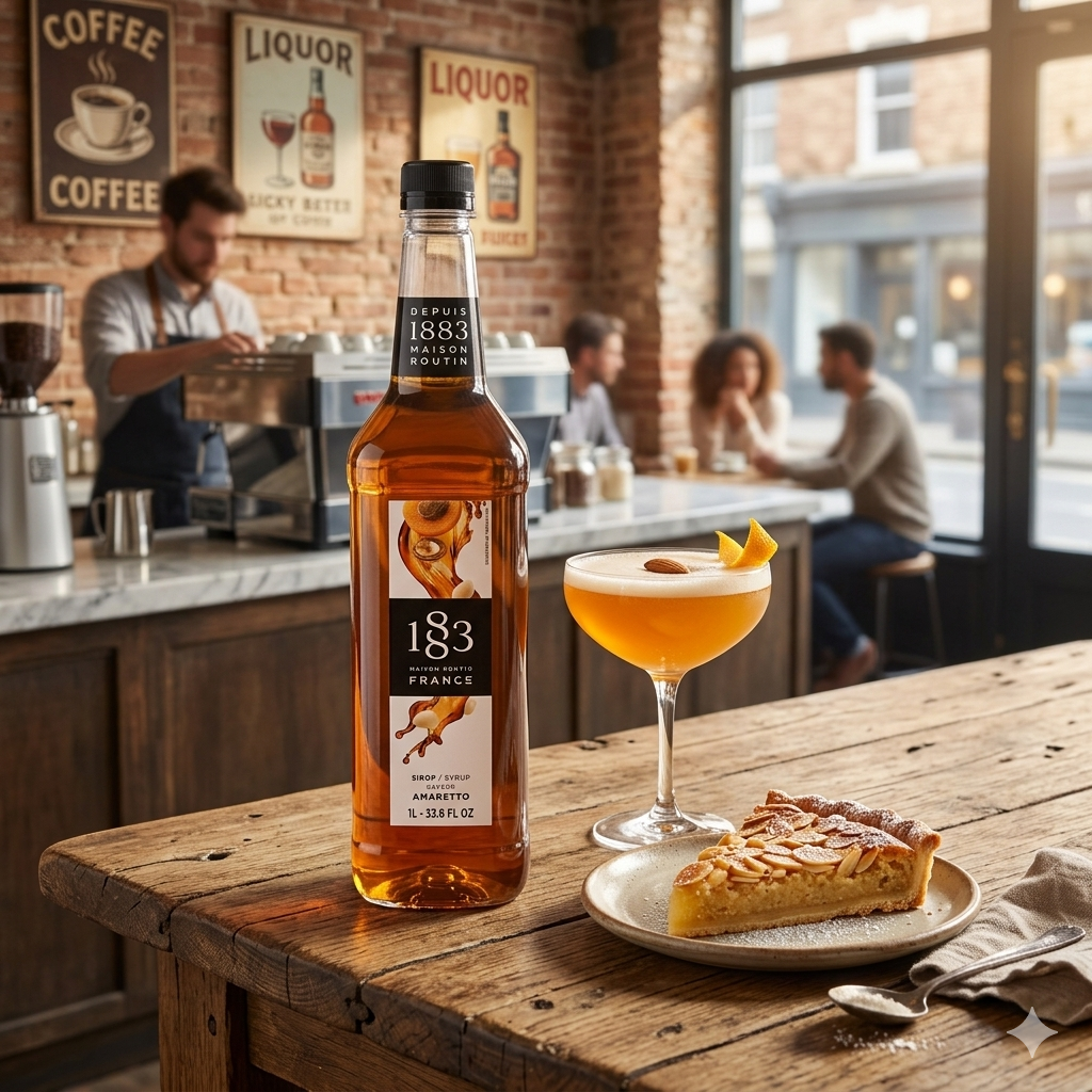 1883 Maison Routin Amaretto Syrup 1L PET