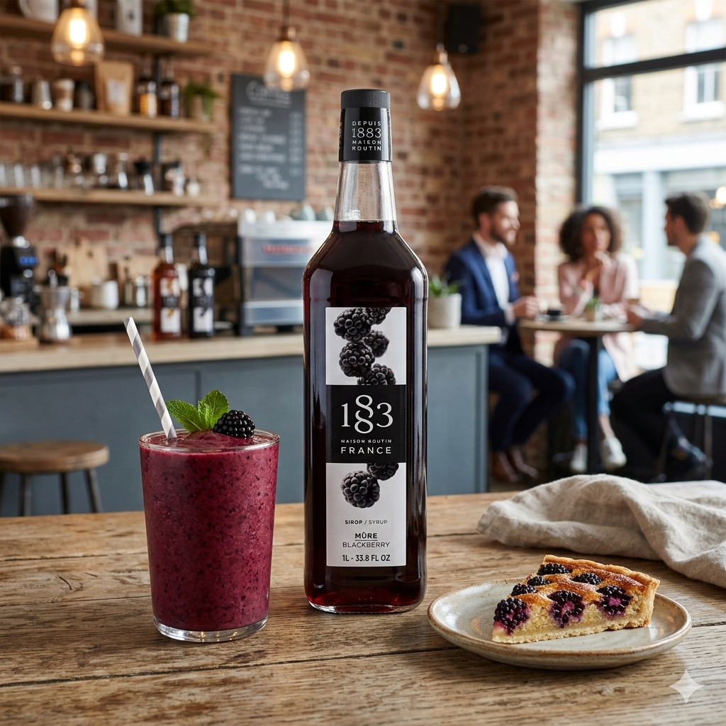 1883 Maison Routin Blackberry Syrup 1L Glass