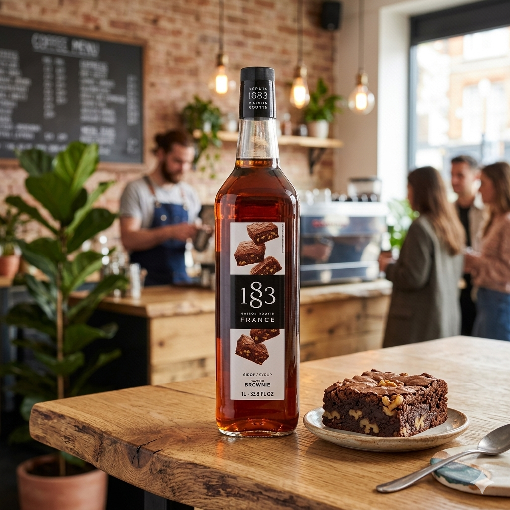 1883 Maison Routin Brownie Syrup 1L Glass