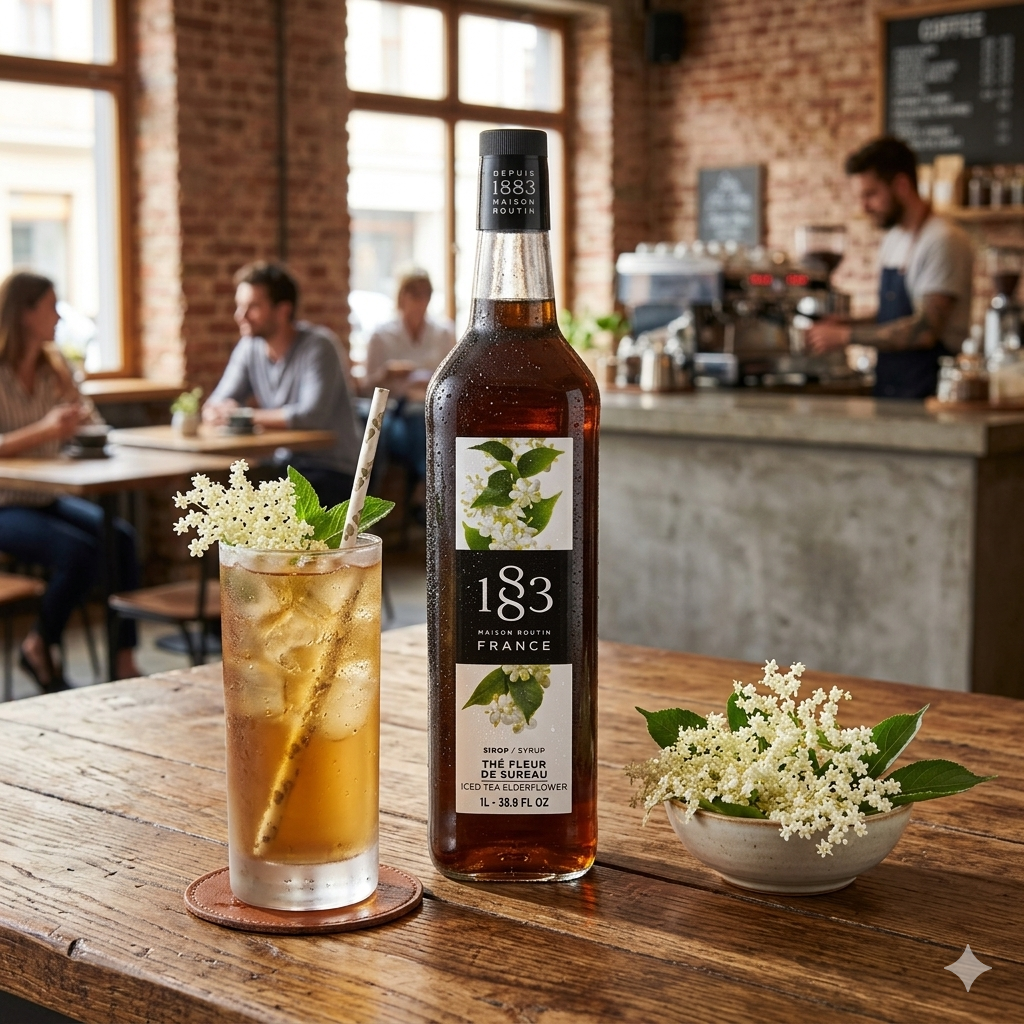 1883 Maison Routin Elderflower Iced Tea Syrup