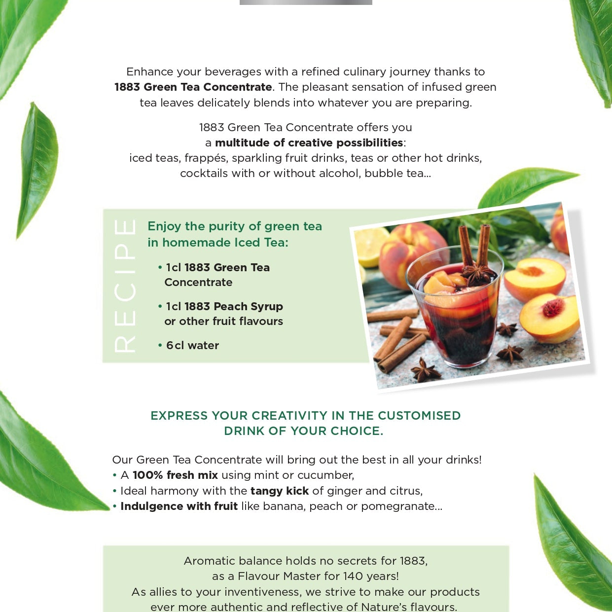 1883 Maison Routin Green Tea Concentrate Recipe