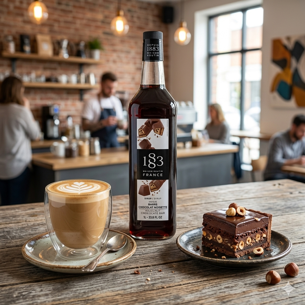 1883 Maison Routin Hazelnut Chocolate Bar Syrup 
