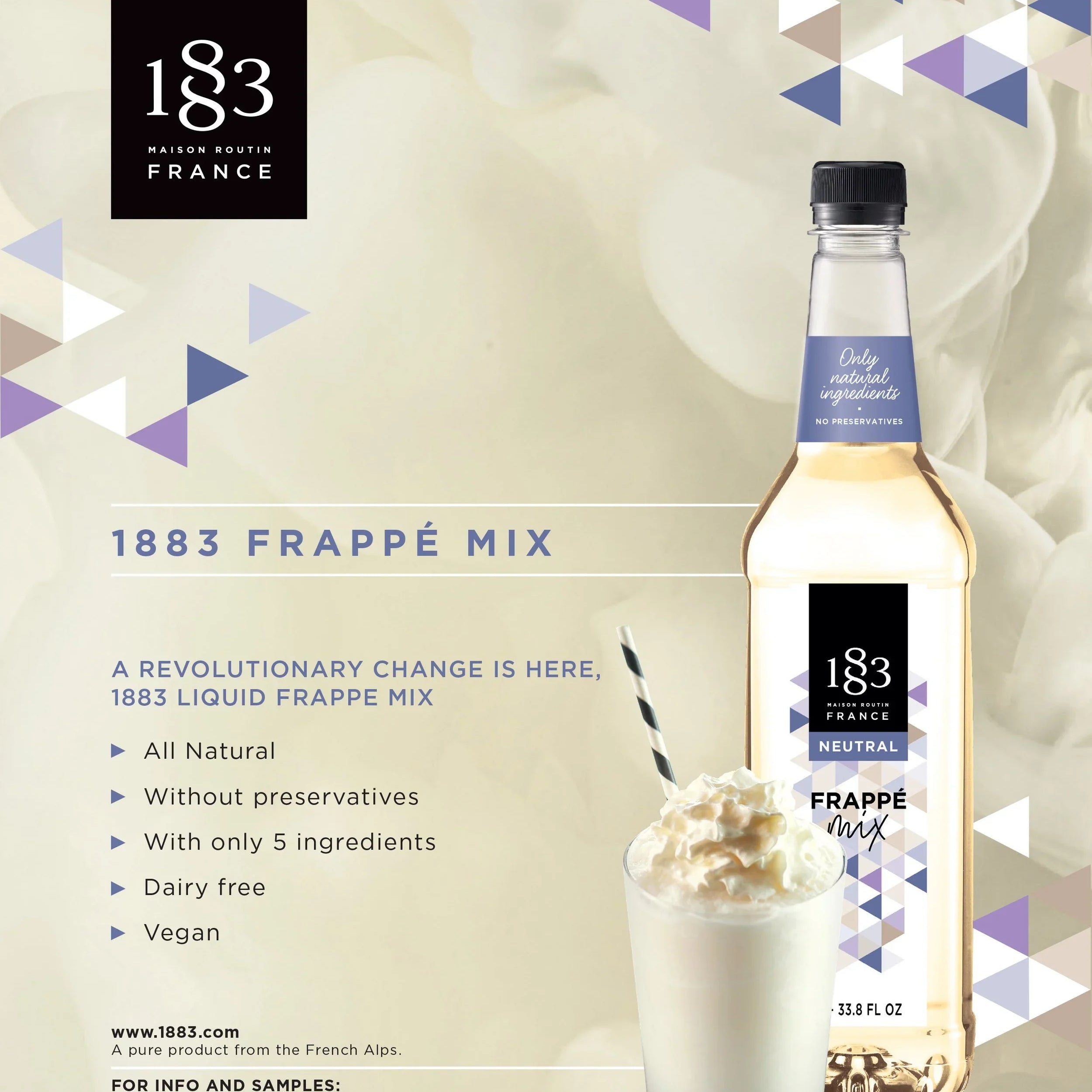 1883 Maison Routin Neutral Liquid Frappe Mix 