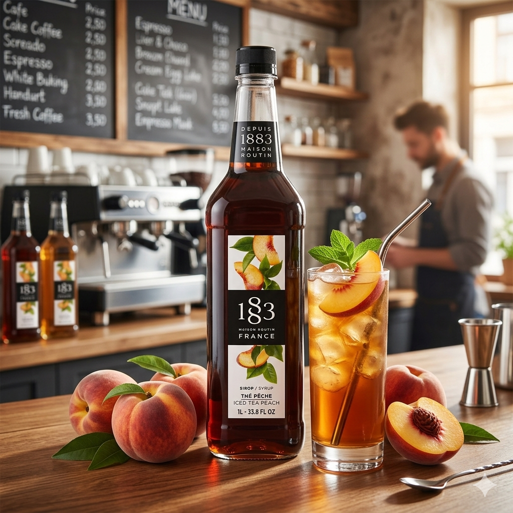 1883 Maison Routin Peach Iced Tea Syrup