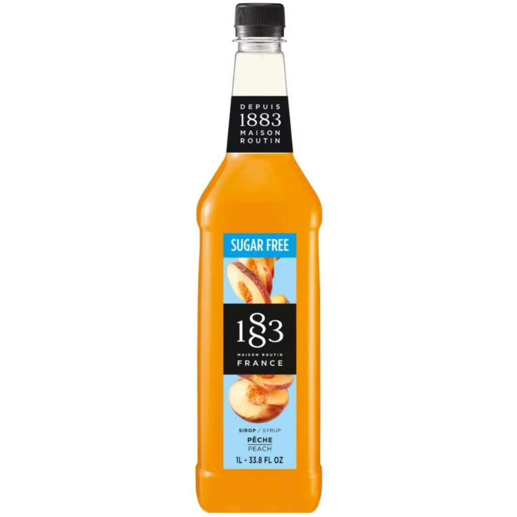 1883 Maison Routin Peach Sugar Free Flavouring Syrup (1 Litre)