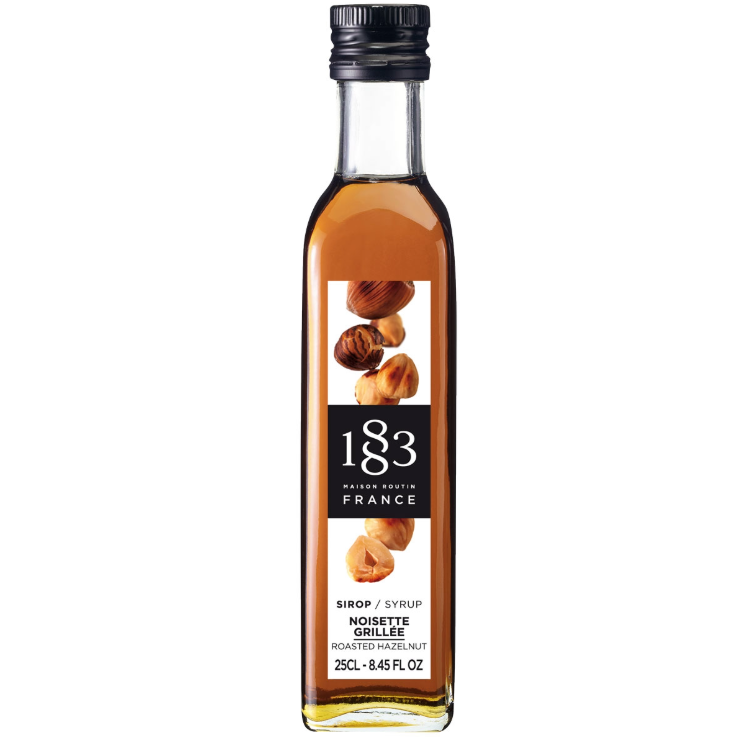 1883 Maison Routin Roasted Hazelnut Syrup - 250ml (Glass Bottle)