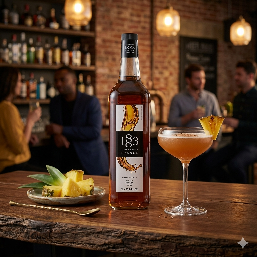 1883 Maison Routin Rum Syrup 1L Glass