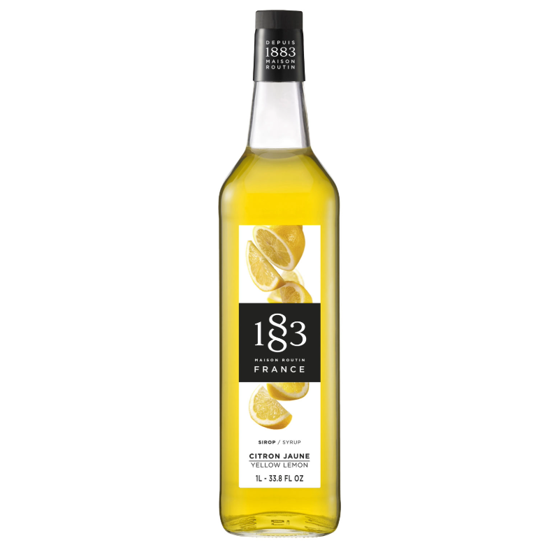 1883 Maison Routin Yellow Lemon Syrup - 1 Litre (Glass Bottle)&nbsp;