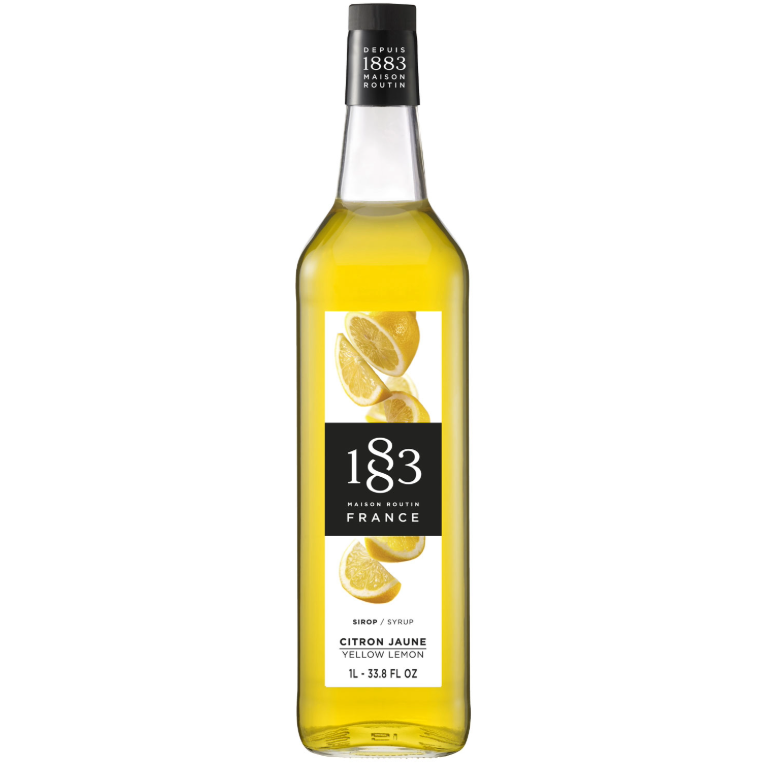 1883 Maison Routin Yellow Lemon Syrup - 1 Litre (Glass Bottle)&nbsp;