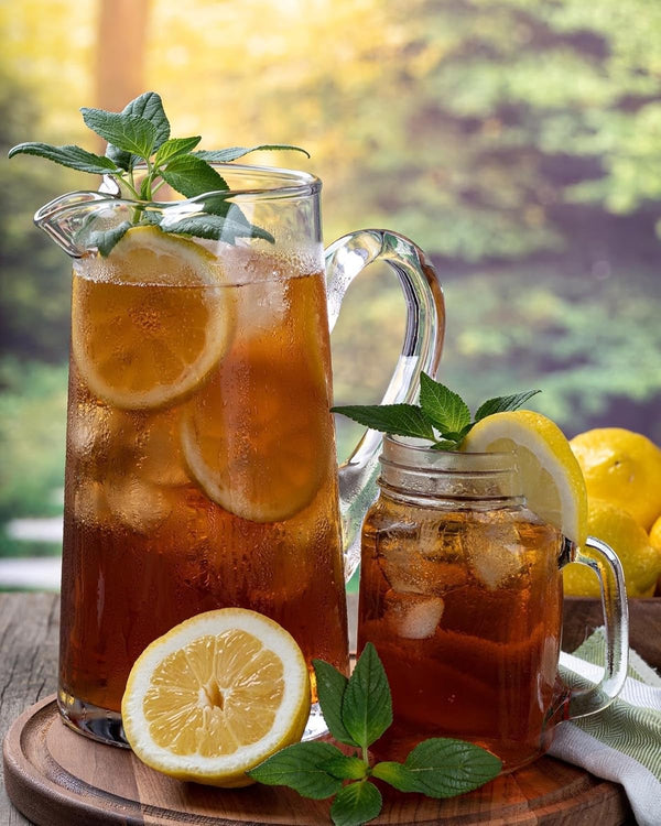 Alchemy Peach Iced Tea At The Syrup Shop