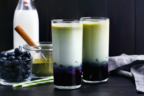 Blueberry Matcha At The Syrup Shop