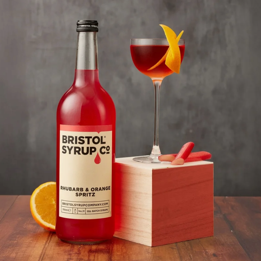 Bristol Syrup Co Rhubarb Orange Spritz Syrup (750ml) 3
