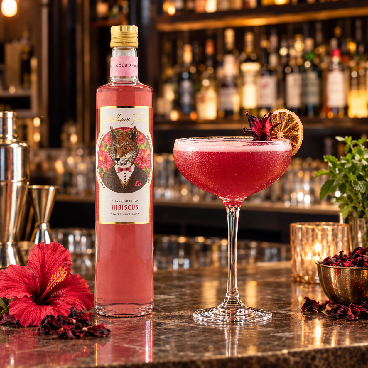 William Fox Hibiscus Syrup (750ml)