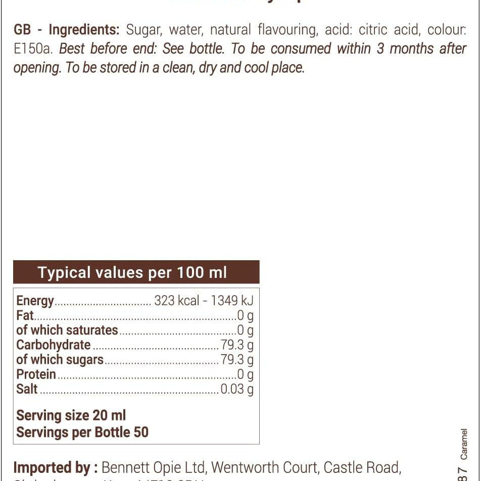 Monin Caramel Syrup 1 Litre