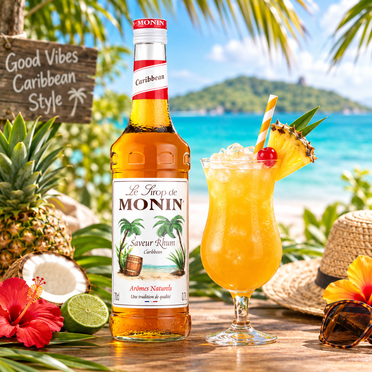 Monin Caribbean Syrup (700ml)