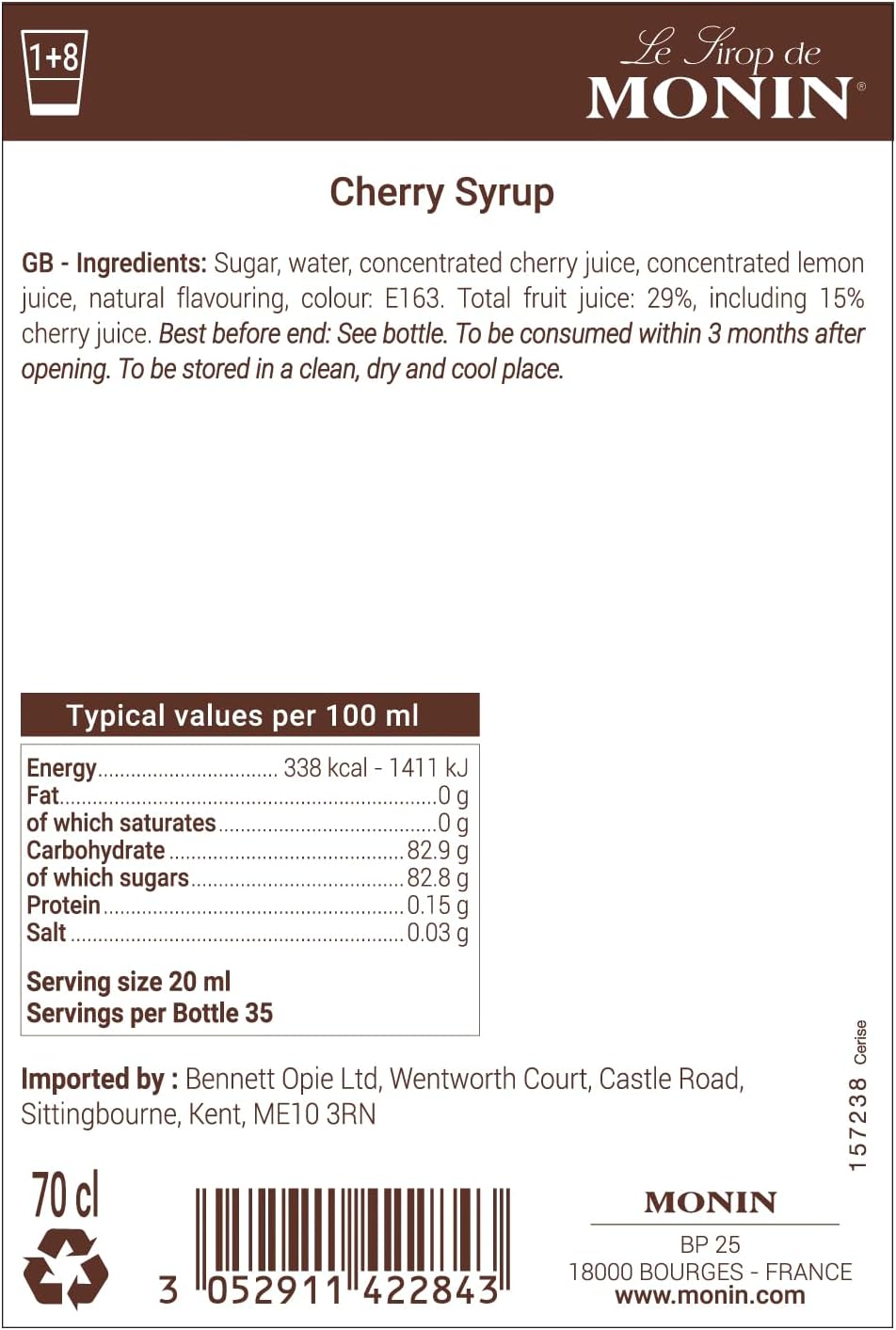 Monin Cherry Syrup