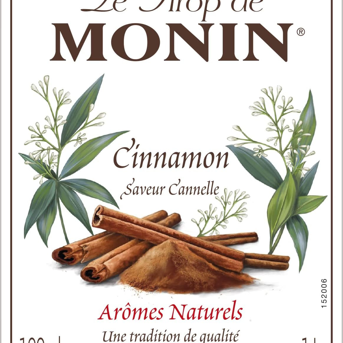 Monin Cinnamon Syrup 1 Litre