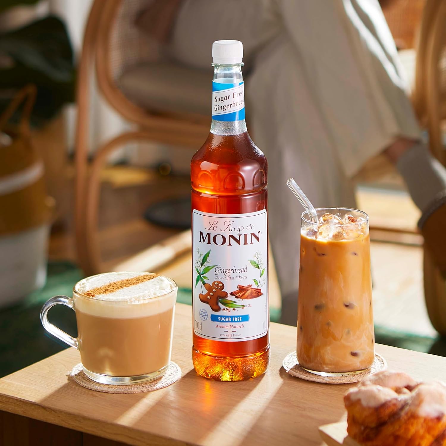 Monin Gingerbread Sugar Free Syrup (1 Litre)