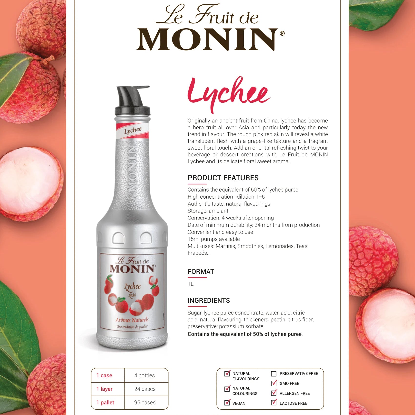 Monin Lychee Puree