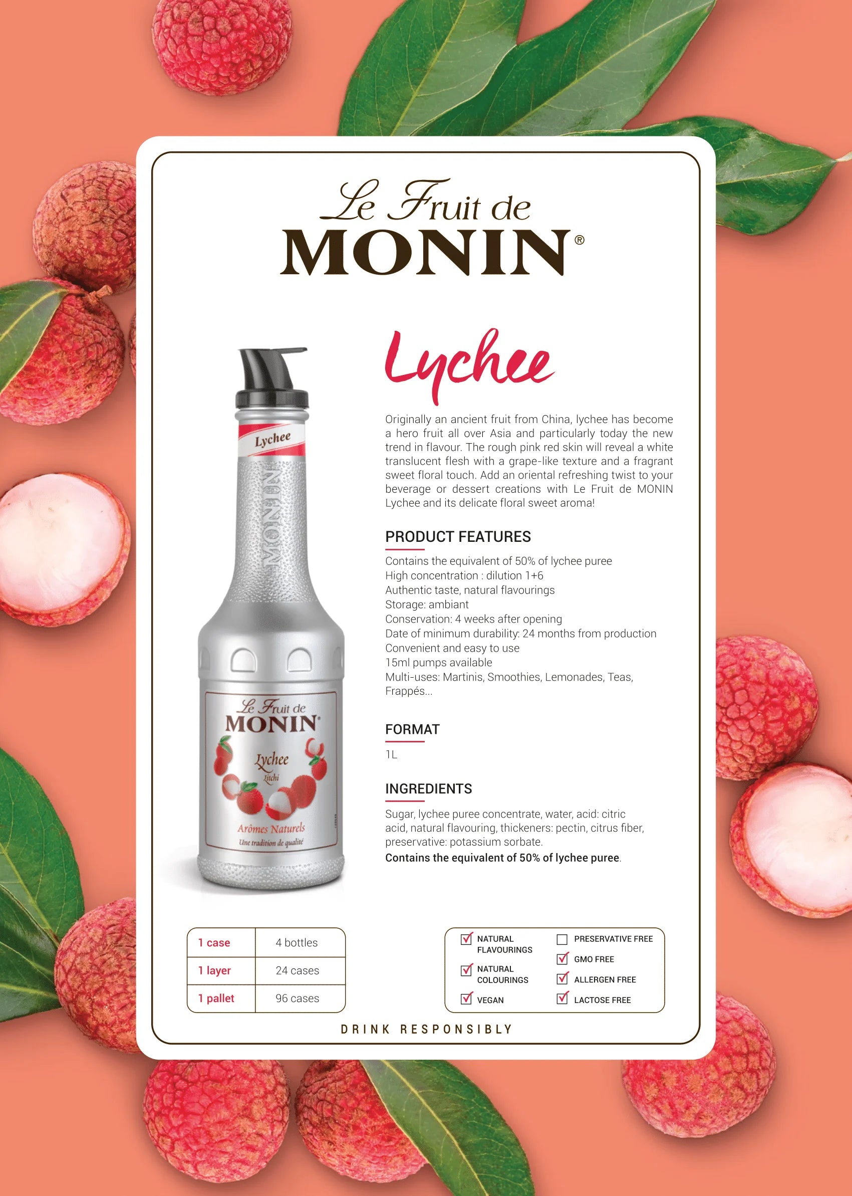 Monin Lychee Puree