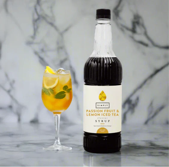 Simply Passionfruit Lemon Iced Tea Syrup