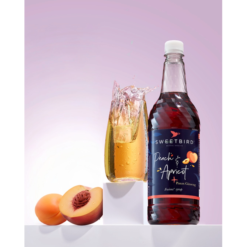 Sweetbird Peach & Apricot Fusion Syrup + Panax Ginseng