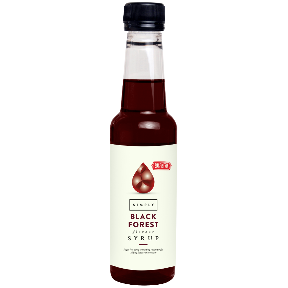 Simply Black Forest Sugar Free Syrup (250ml)