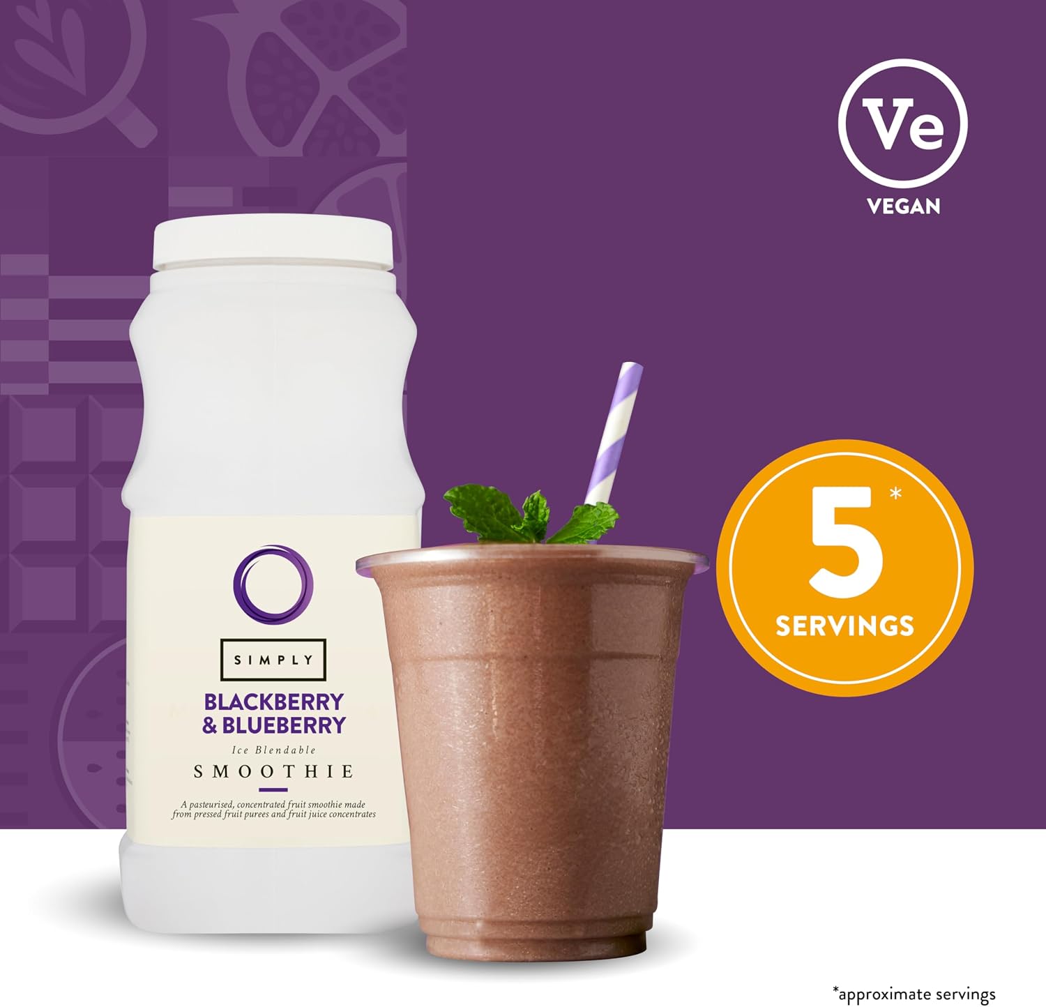 Simply Blueberry Blackberry Smoothie (1 Litre)