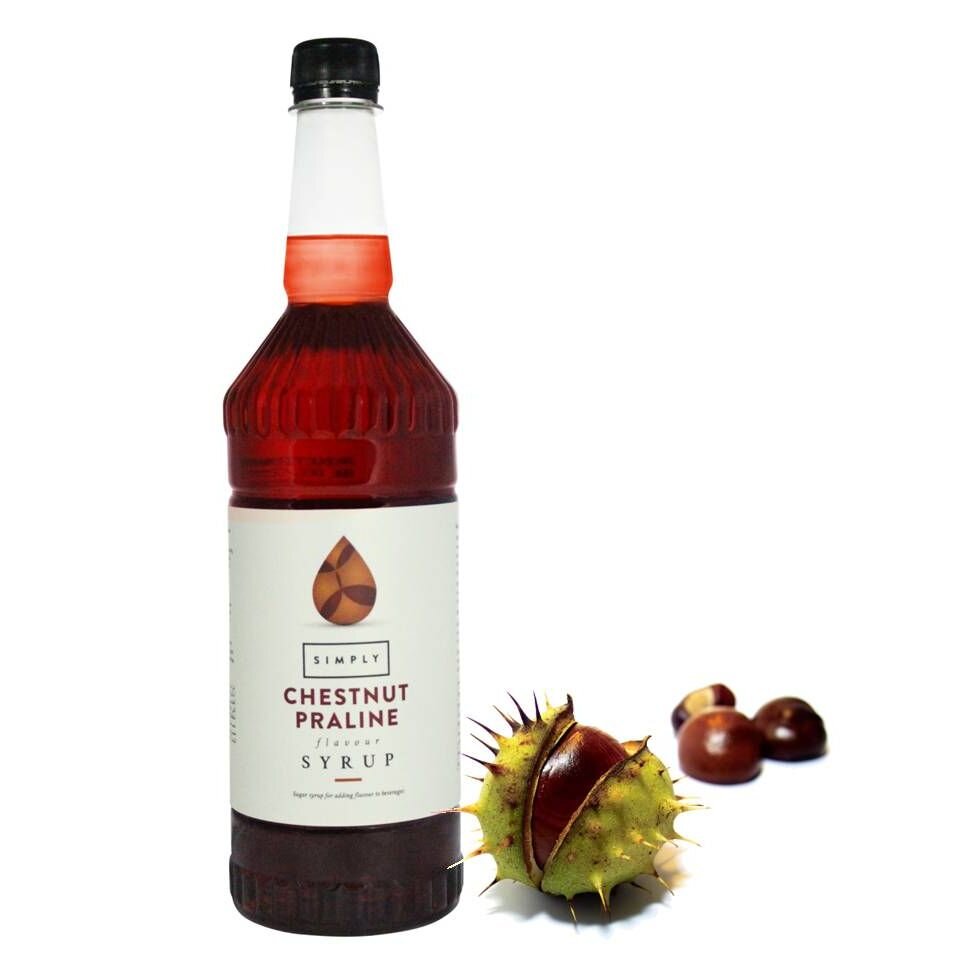 Simply Chestnut Praline Syrup 1 Litre