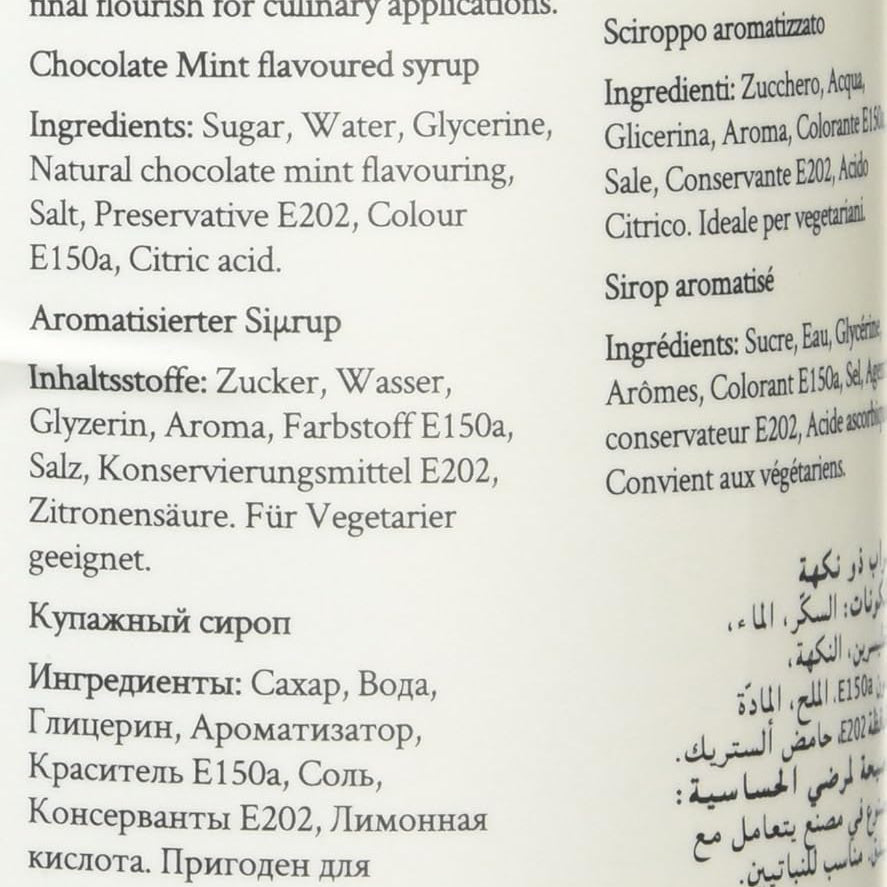 Simply Chocolate Mint Syrup