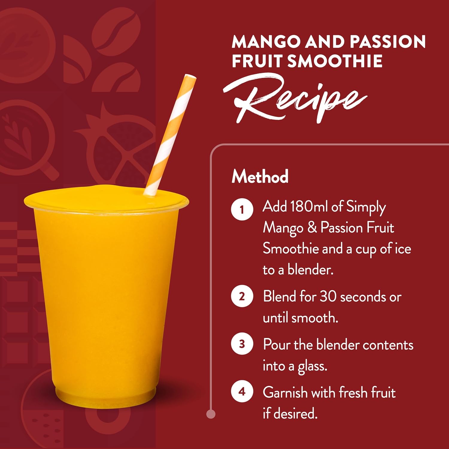 Simply Mango Passionfruit Smoothie