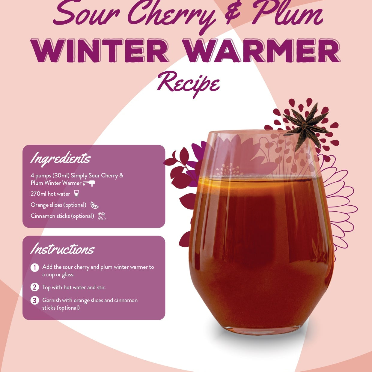 Simply Sour Cherry and Plum Winter Warmer Syrup  2