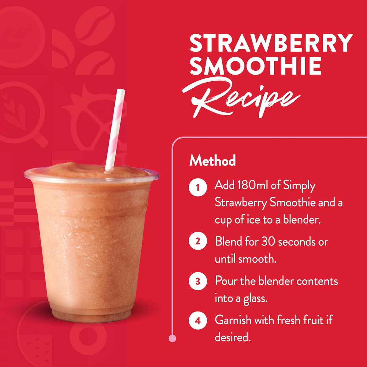 Simply Strawberry Smoothie 1 Litre