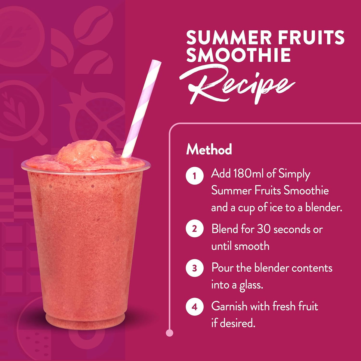 Simply Summer Fruits Smoothie 1 Litre