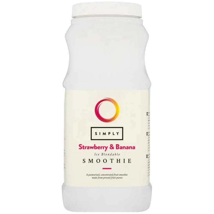 Simply Strawberry & Banana Smoothie Mix  1 Litre
