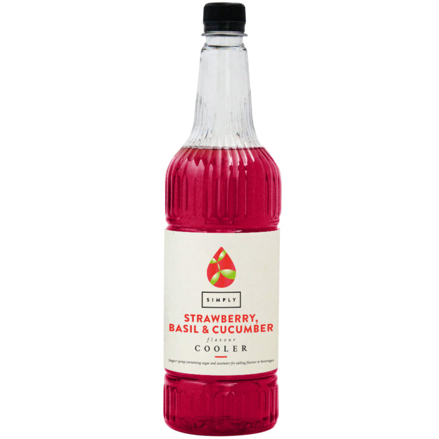 Simply Strawberry, Basil & Cucumber Cooler (1 Litre)