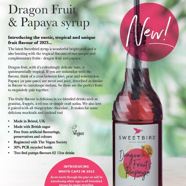 Sweetbird Dragon Fruit & Papaya Syrup
