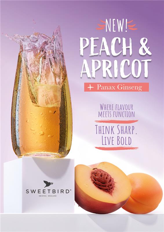 Sweetbird Peach & Apricot Fusion Syrup + Panax Ginseng