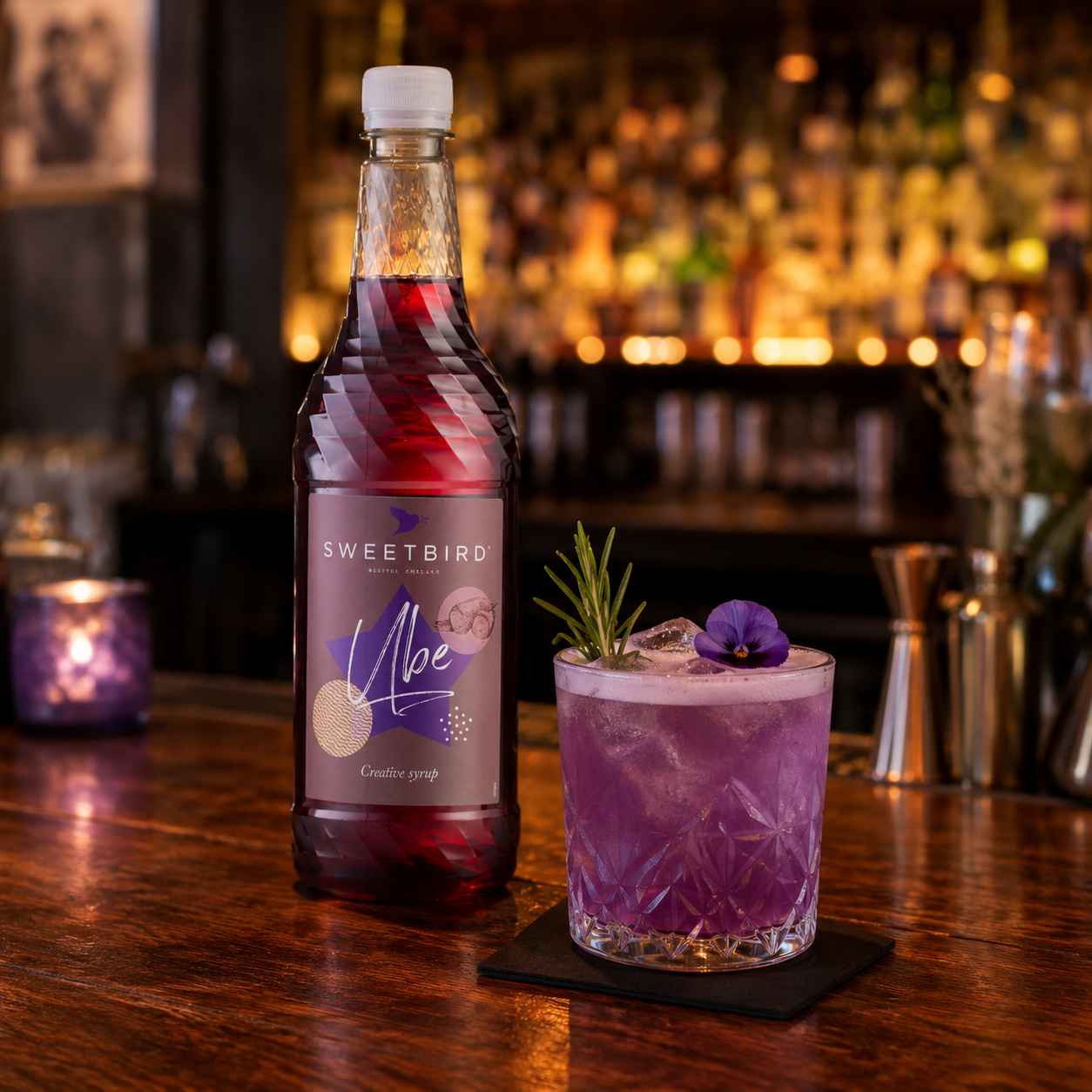 Sweetbird Ube Syrup Cocktail
