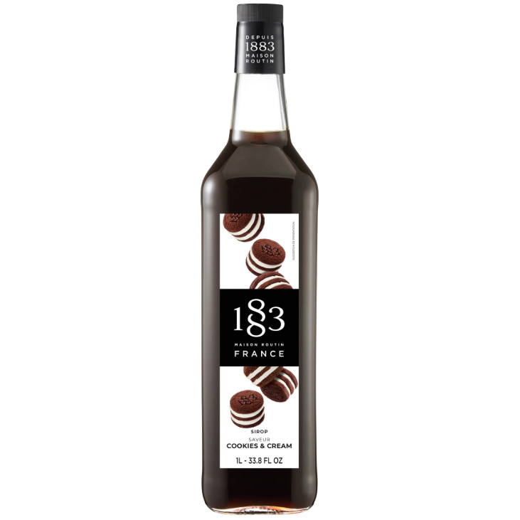 1883 Maison Routin Cookie and Cream Syrup 1 Litre 