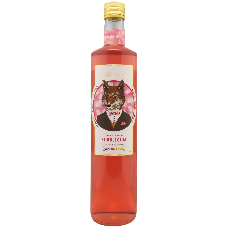 William Fox Rainbow Range Bubble Gum Syrup