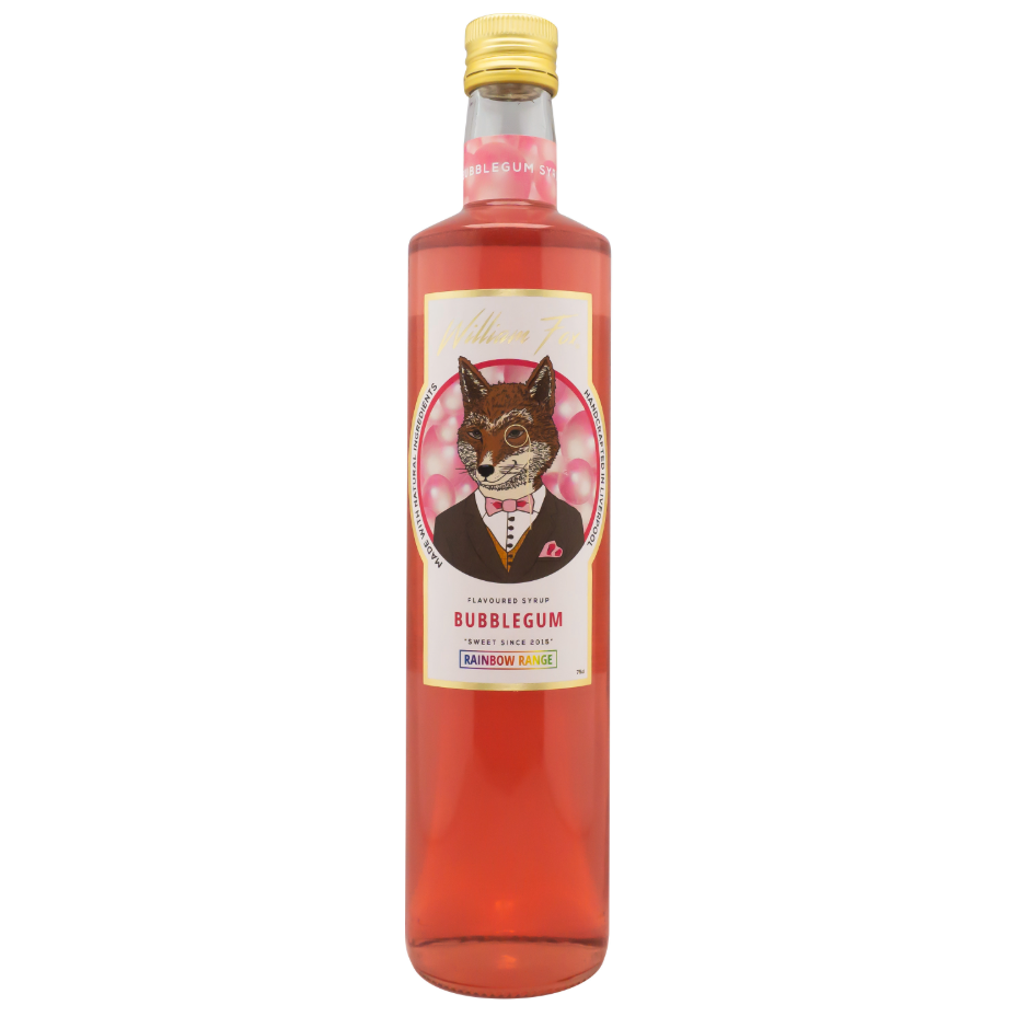 William Fox Rainbow Range Bubble Gum Syrup