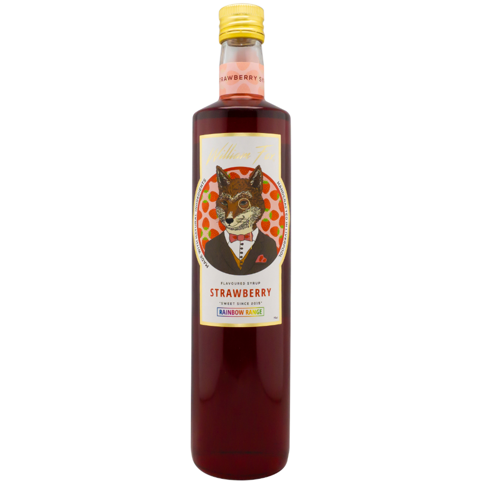 William Fox Rainbow Range Strawberry Syrup 