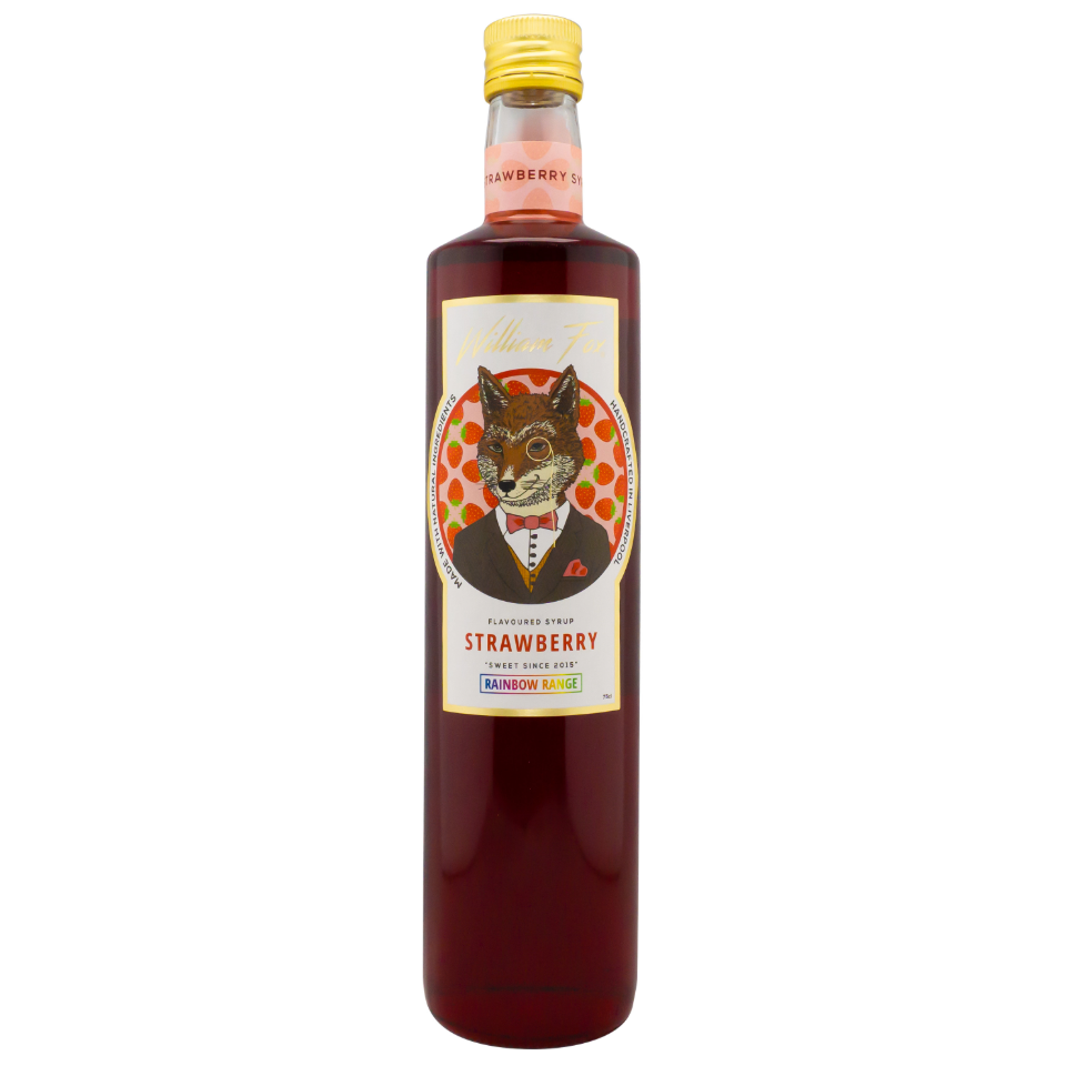William Fox Rainbow Range Strawberry Syrup 