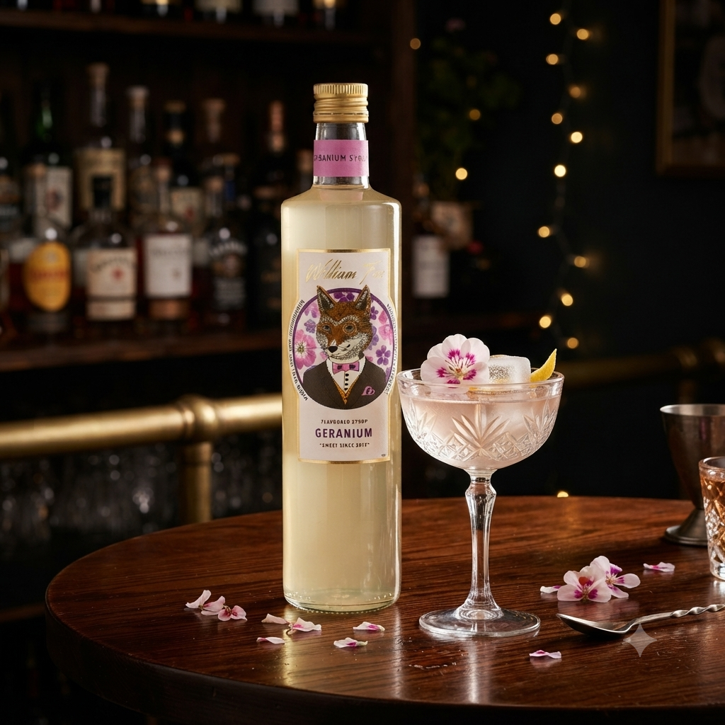 William Fox Geranium Cocktail Syrup